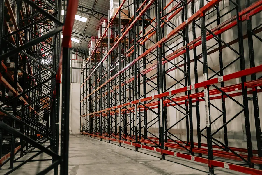 Interior of an industrial cold room