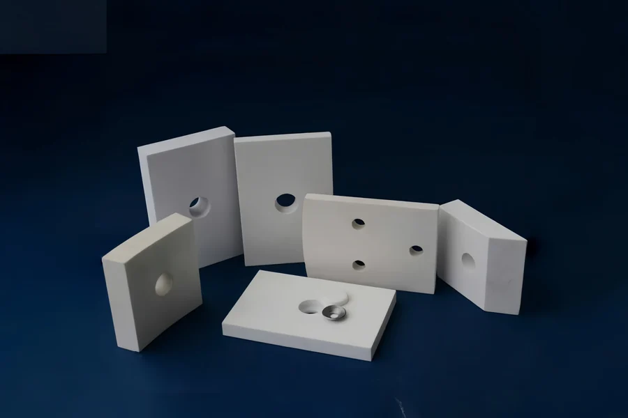 Microcrystalline alumina tiles and bricks