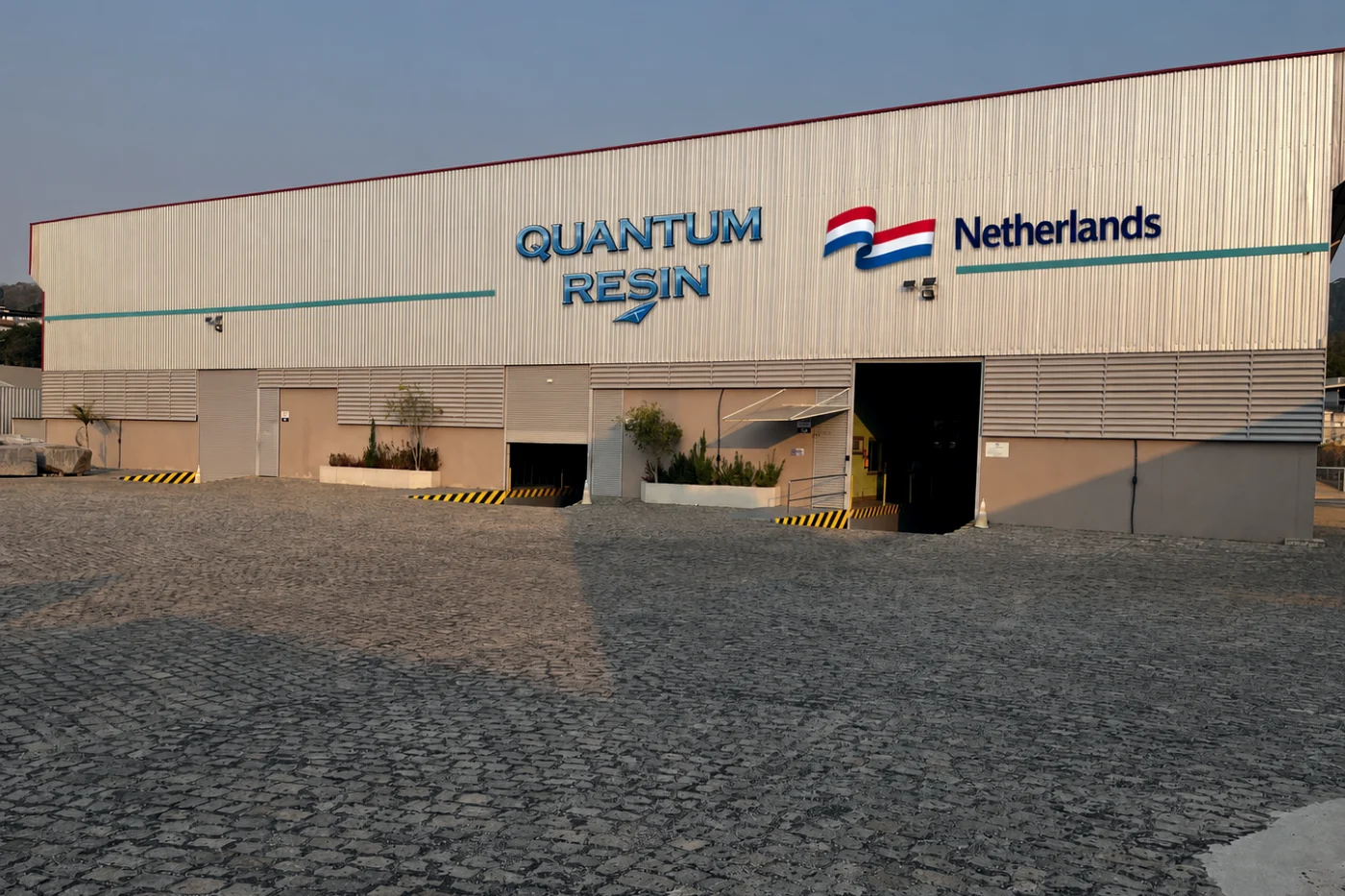 Facade of the Quantum Resin plant