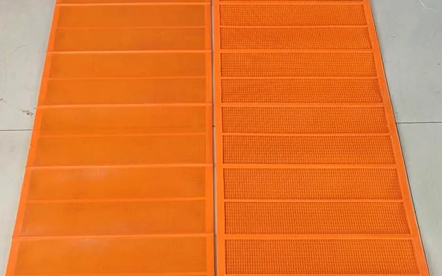 Polyurethane screen panels for fine screening