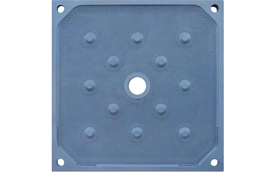 Polypropylene filter plate for filter presses